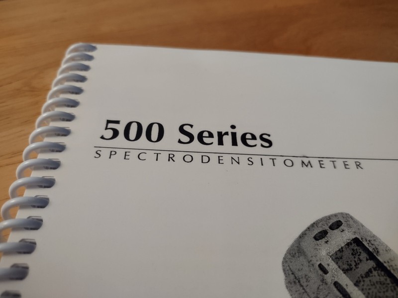 X-Rite 500 Series Spectrodensitometer Operator's Manual gallery