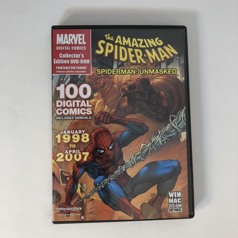 SPIDER-MAN: UNMASKED -Over 100 PDF Amazing Spider-Man Comics 1998-2007