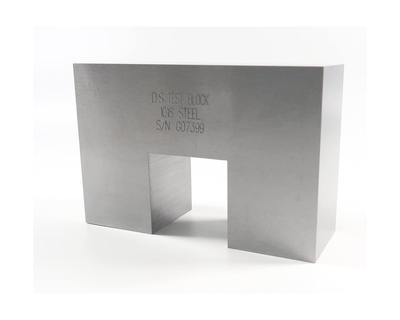 AWS-DS Sensitivity Distance Calibration Block UT Block 1018 Steel with Certif... gallery