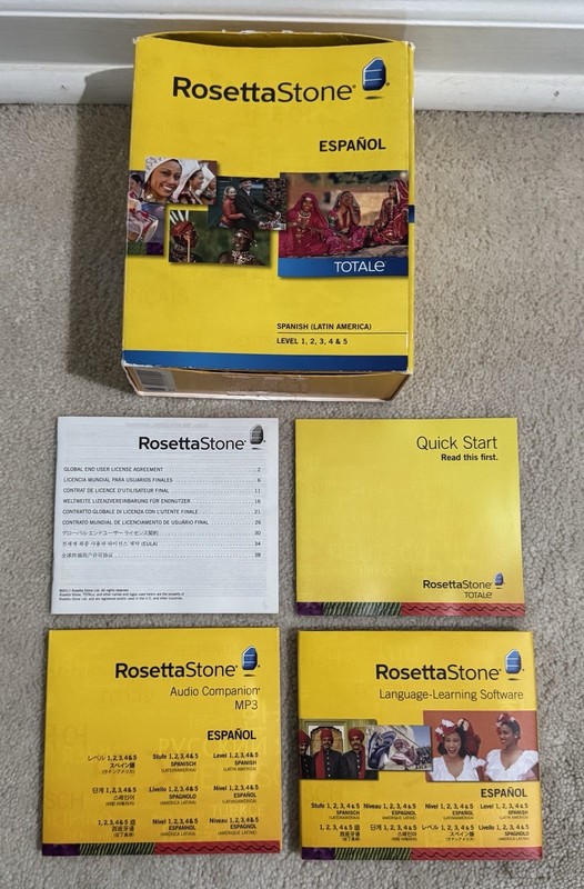 Rosetta Stone Spanish Latin America Level 1‑5 Set