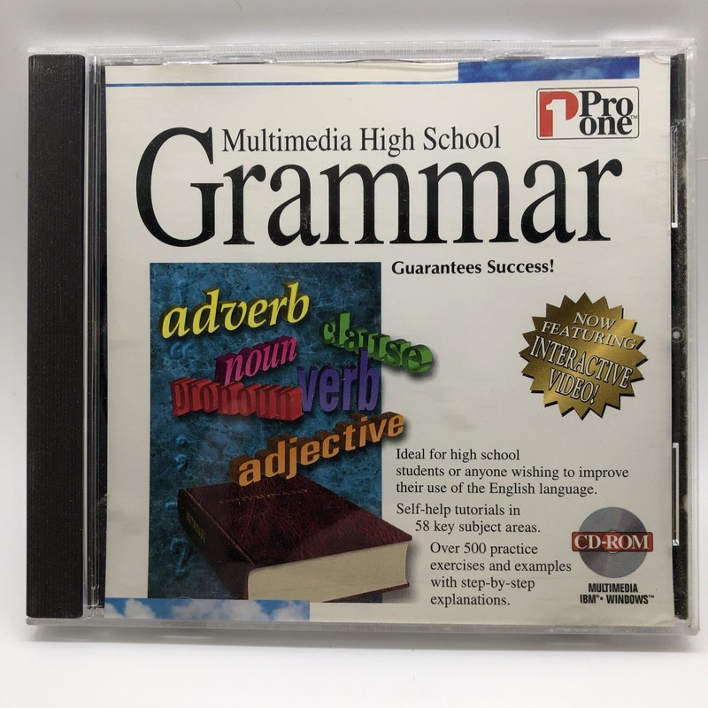 Multimedia High School Grammar PC Cd