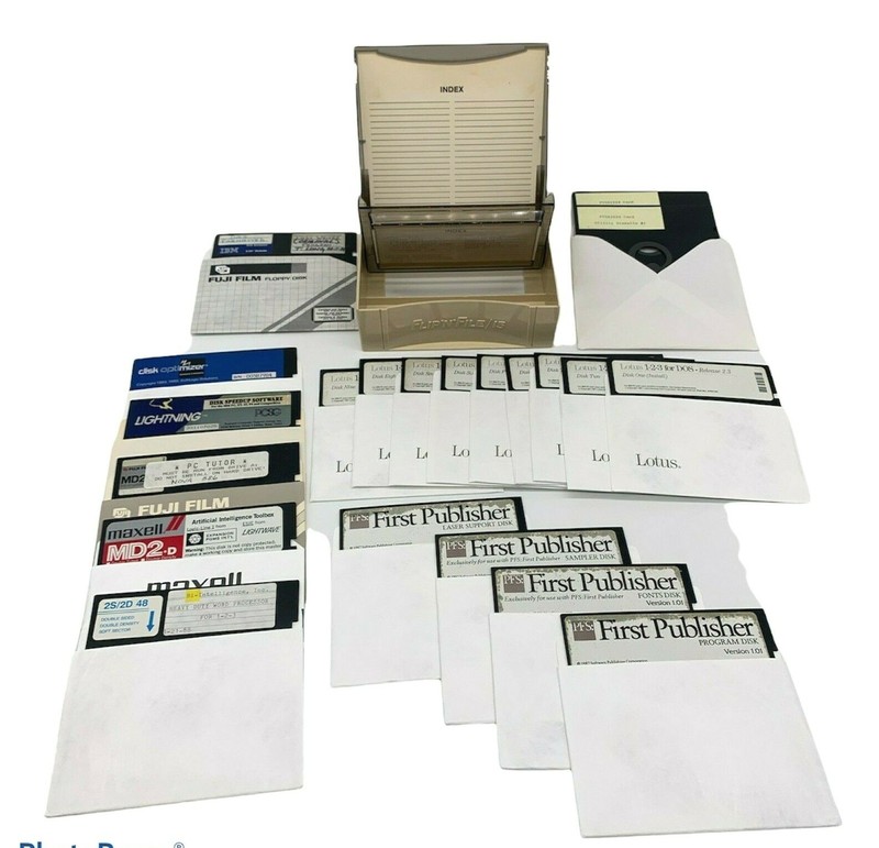 Vintage IBM Compatible Software w/Case First Publisher Lotus 1-2-3 Disk Speedup