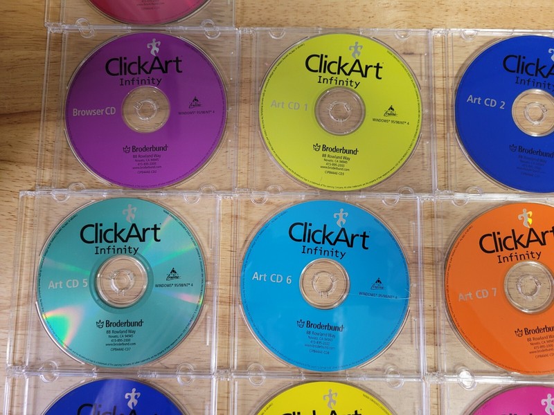 Broderbund Print Shop Essential Clickart Infinity Clip Art Collection 1-9 &10-15 gallery