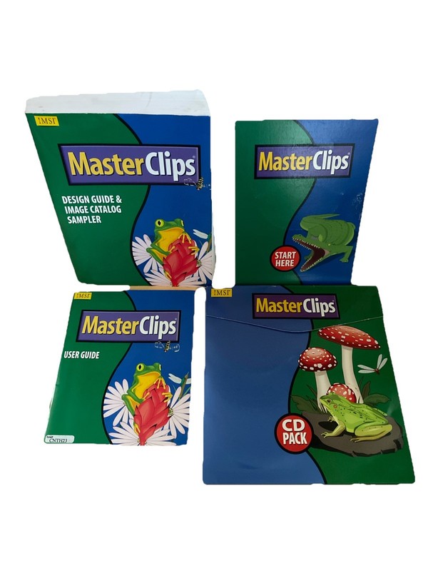 IMSI MasterClips 500,000+ Images Big Box Software Manuals Disks Complete GC gallery