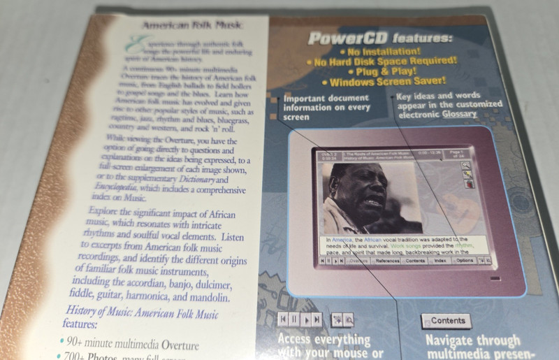 NEW History of Music: American Folk Music PC Game CD-ROM Power CD ZCI Windows gallery