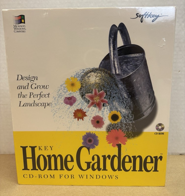 Key Home Gardener CD-ROM for Windows VINTAGE SEALED