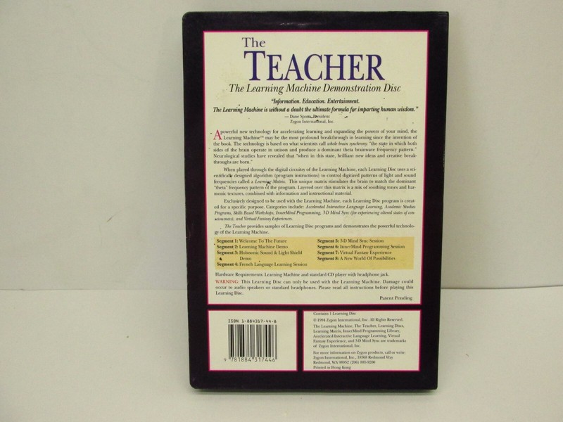 Zygon Learning Machine Demo Disc - The Teacher - Learning Disc - CD gallery