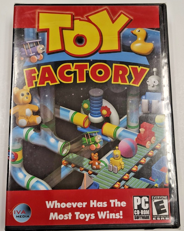 Toy Factory (PC CD-ROM, Viva Media) – NEW / Sealed Factory Building Puzzle Game