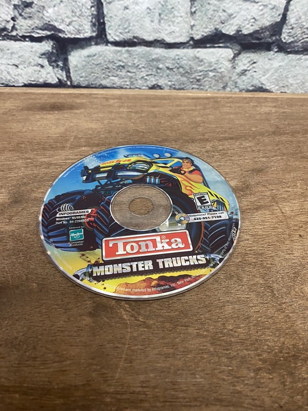 Tonka Monster Trucks PC-CD ROM Game DISK ONLY Hasbro Inforgrames Interactive