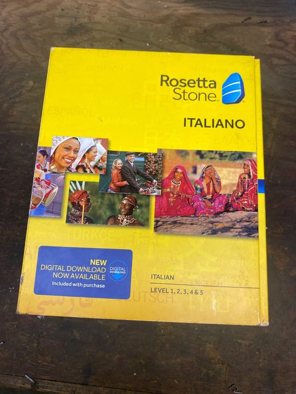 Rosetta Stone Italiano Version 4 Italian Language Course Levels 1-5 CDs