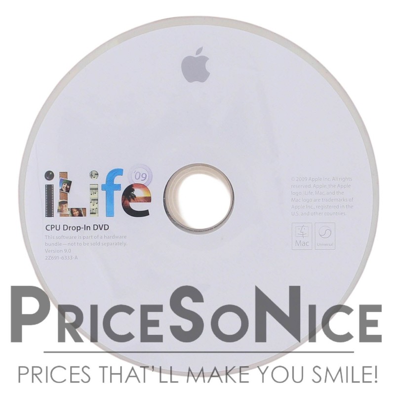 Apple iLife ’09 – Version 9.0 – (No Box/In Sleeve) New
