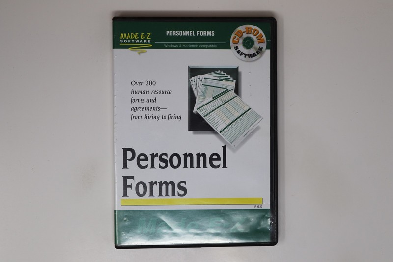Adams Hr453 Employee Personnel Forms CD
