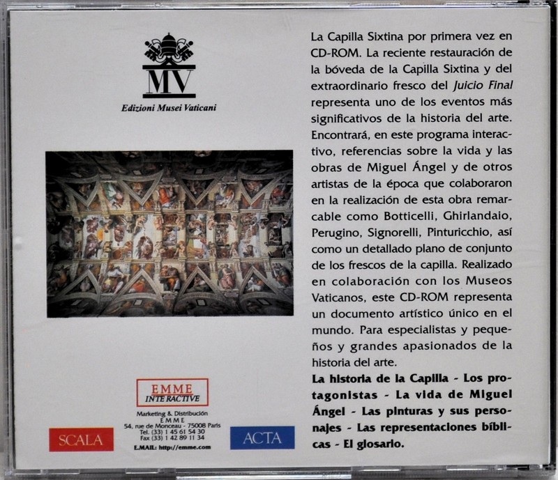 La Capilla Sixtina CD-ROM - Español - Emme Interactive gallery