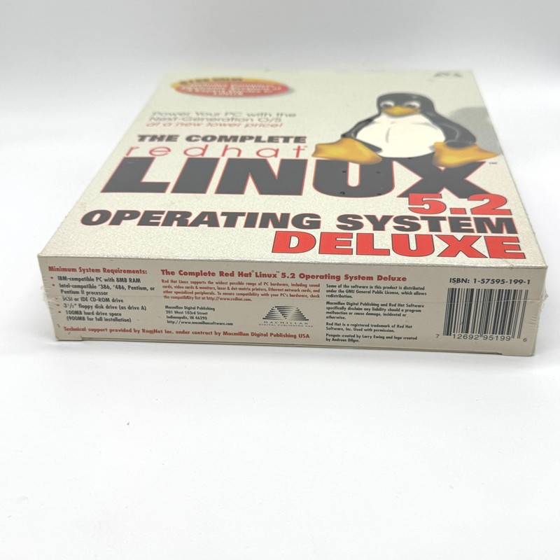 The Complete RedHat Linux 5.2 Operating System Deluxe New Sealed PC Software gallery