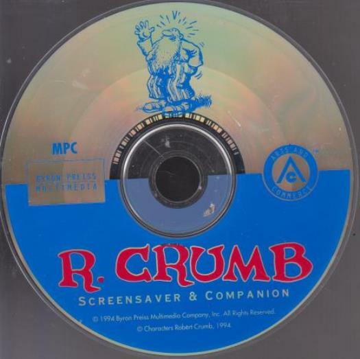 R. Crumb Screensaver & Companion PC CD legendary cartoons! create stationery etc