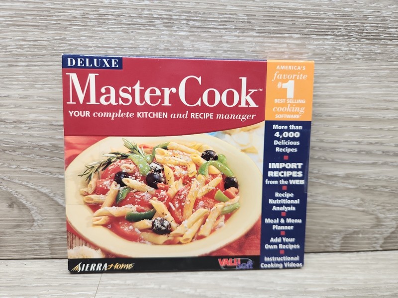 2002 Sierra Home/ValuSoft Master Cook Deluxe CD-ROM in Original Box (New)