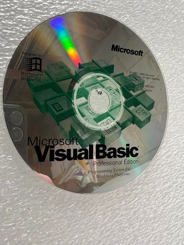 MICROSOFT Visual Basic 4.0 Professional Edition Disc W/CD KEY Windows PC 95 NT 3 gallery