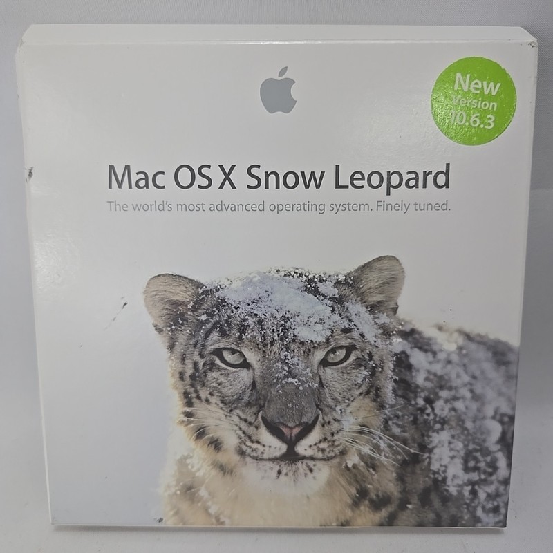 Apple Mac OS X Snow Leopard Version 10.6 Install Disc Good Original