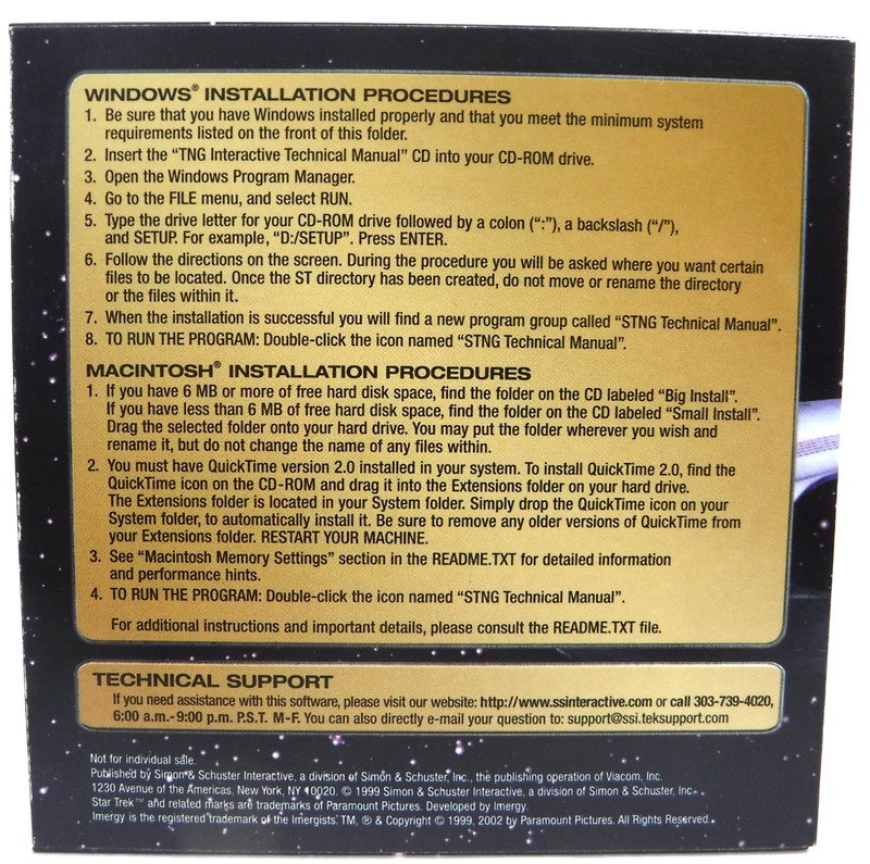 Star Trek Classic The Next Generation Interactive Technical Manual CD-ROM gallery
