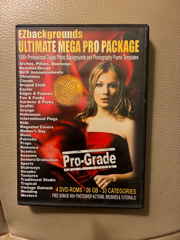 EZ Backgrounds: Ultimate Mega Pro Package 4-Disc Set