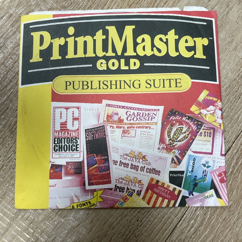 Printmaster Gold Publishing Suite 2001 Vintage Windows 95 / 98