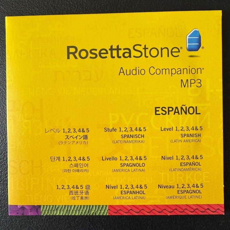 Rosetta Stone Spanish Latin America Levels 1-5 CD-ROM MP3 Audio Companion Set gallery