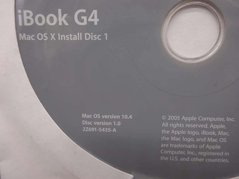 iBook G4 Apple Hardware Test & Install 1 & 2 DVD 2004 2Z691-5435-A 2Z691-5436-A gallery