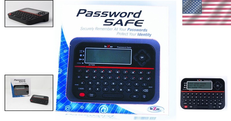 Deluxe Offline Password Vault - Store 400 Accounts With Touchscreen Control gallery