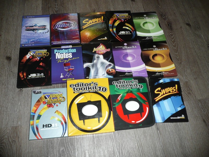 Digital Juice Editing DVD Lot of 14 – editor’s toolkit 9 10 Juicer Swipes