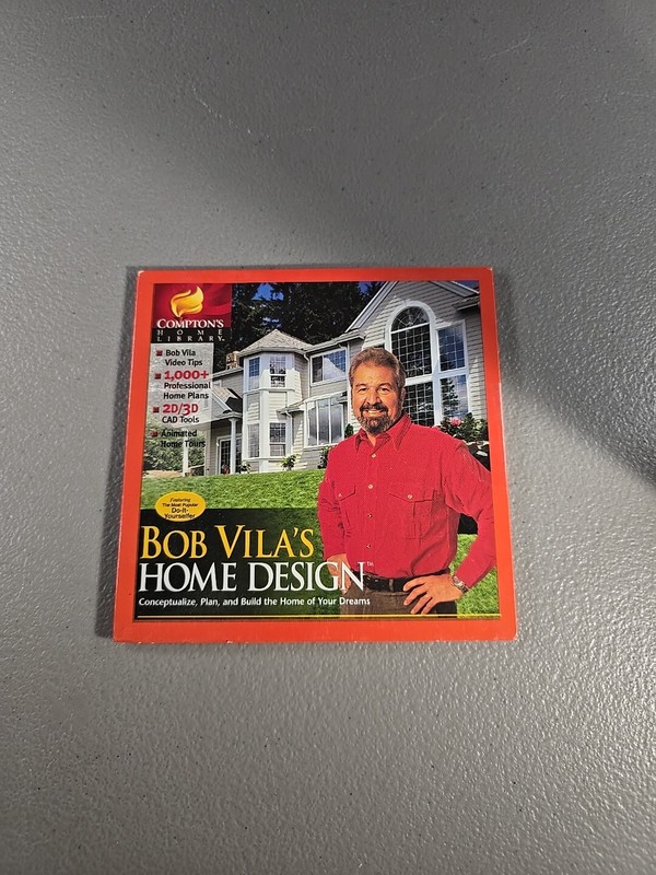 Bob Vila’s Home Design CD-ROM Compton’s Home Library NEW SEALED
