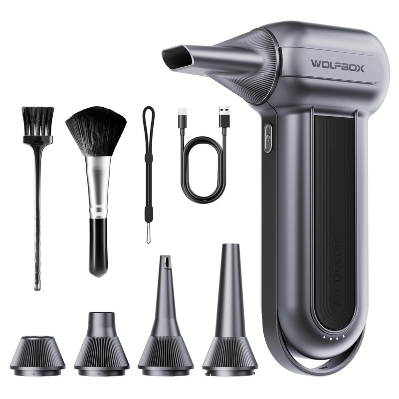Wolfbox Mf100 Electric Air Duster-150000Rpm Super Power Cordless Air Duster