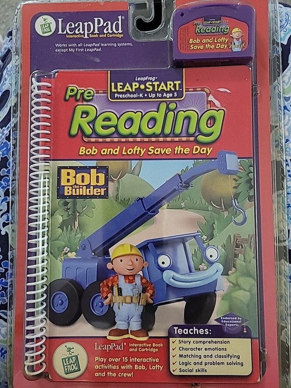 LeapFrog LeapPad Prereading Bob The Builder and Lofty Save the Day