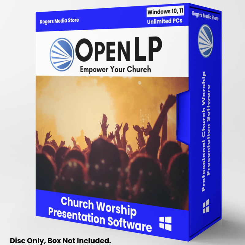 OpenLP 2024 – Church Worship Presentation Bible Software for Windows on CD-ROM