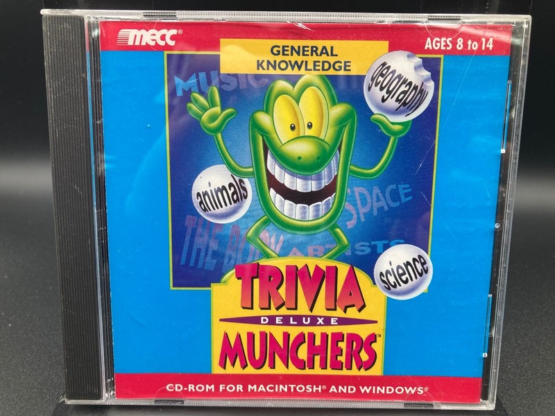 MECC Trivia Munchers Deluxe CD-ROM Software Windows Macintosh