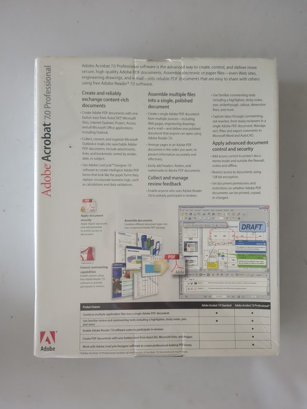 NEW - Adobe Acrobat 7.0 Professional - Windows 22020213 Sealed plus Lifecycle gallery