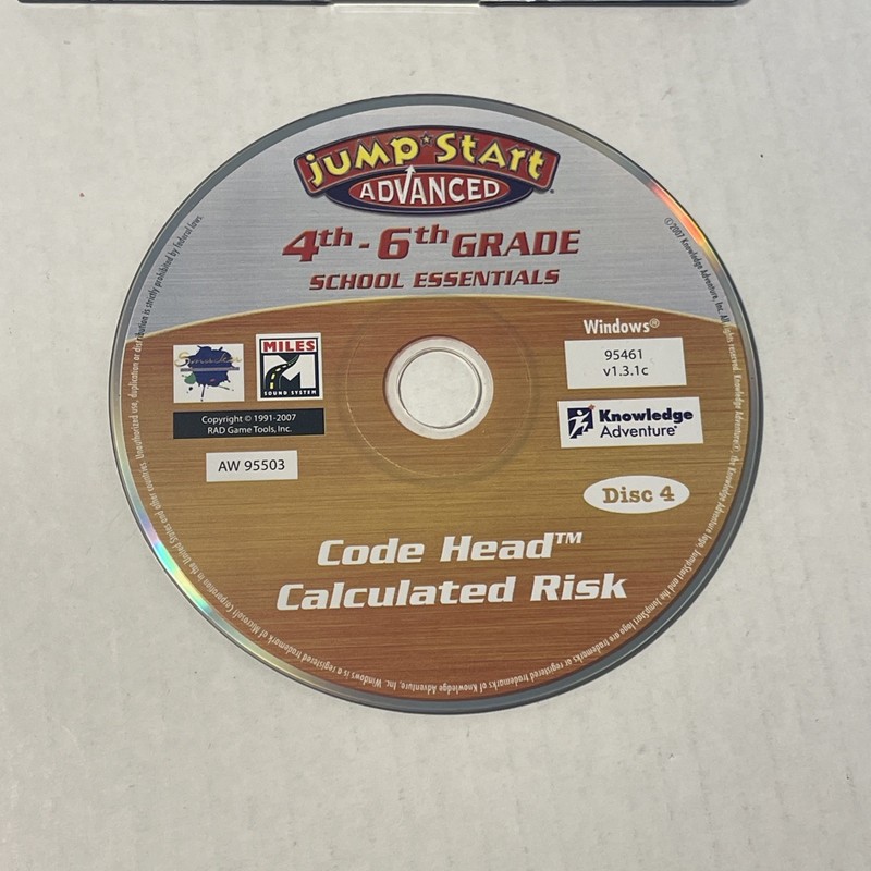 Jump Start Advanced 4th-6th grade School Essentials: Code Head Calculated Risk