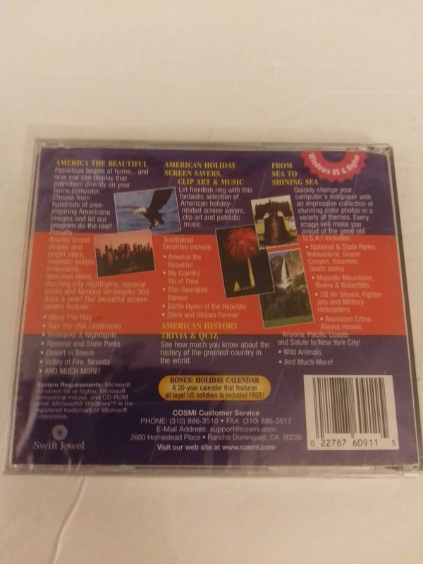 COSMI Swift Jewel God Bless America CD-ROM For Windows 95 to XP Brand New gallery