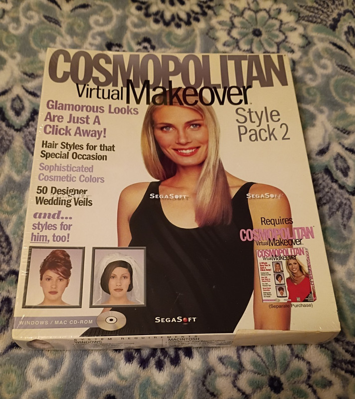 Cosmopolitan Virtual Makeover CD-ROM for Windows 7 & Macintosh Style Pack 2