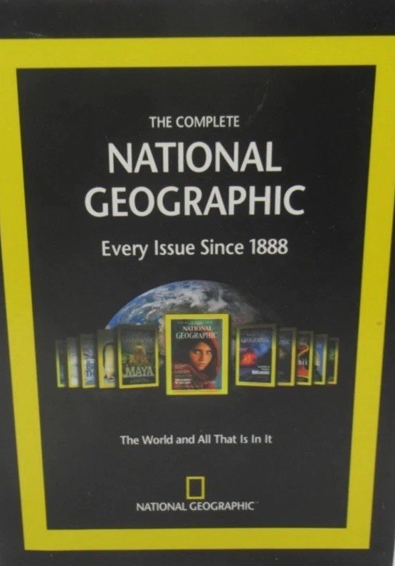 COMPLETE NATIONAL GEOGRAPHIC – EVERY ISSUE SINCE 1888 7-DISC PC DVD-ROM SET, WIN