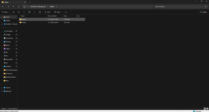 AI Hybrid Arbitrage EA - MT4 gallery