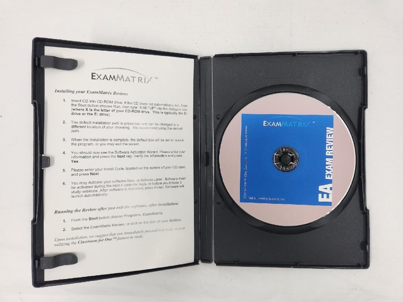 The Exam Matrix EA Exam Review CPA Software CD-ROM w/ Installation Key gallery