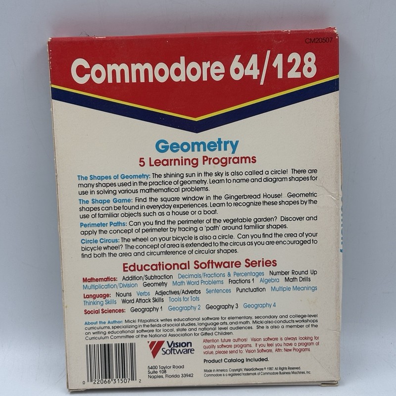 New Commordore 64/128 Learning Software Add Subtract Multiply Divide Geometry gallery