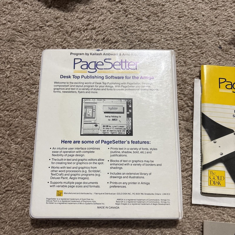 Page Setter Commodore Amiga Program on 3.5" disk Complete with User Guide gallery