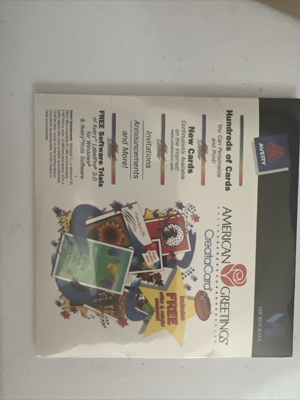 MICROGRAFX American Greetings CreataCard SE Windows Software Sealed New gallery