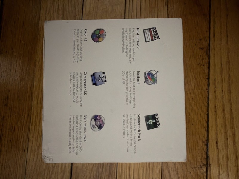 Apple Final Cut HD Studio - MB645Z/A - Sealed/Never Used gallery