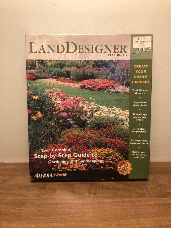 Sierra Land Designer 4.5 PC CD-ROM Windows 95 3D New NIB