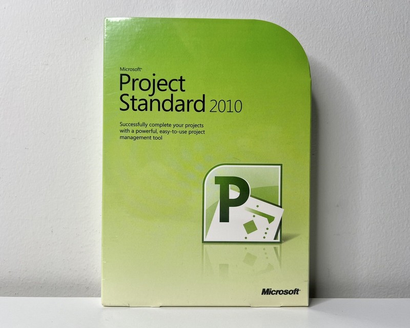 Microsoft Project Standard 2010 Full Version Retail Box Perpetual License SEALED