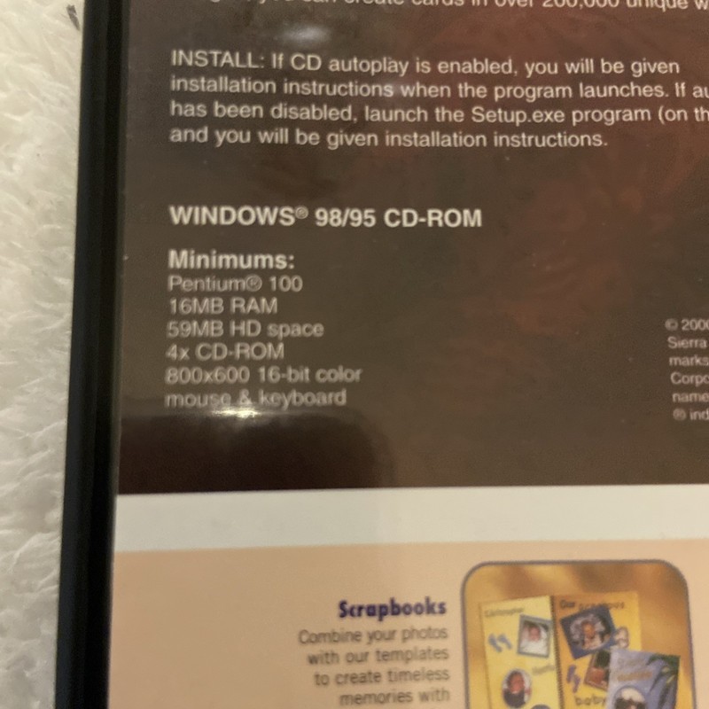 Sierra Home Hallmark Card Studio Express & Print Artist Platinum Softwares 2000 gallery
