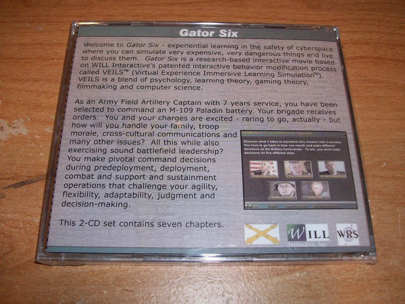 US Army Artillery School Gator Six Virtual Experience Learning Simulation CD SET gallery