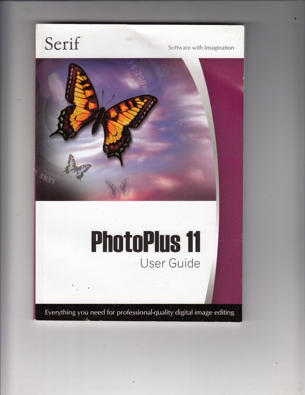 serif photoplus 11 User Guide , book only